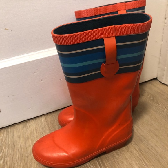 Ll bean spring rubber rain boots size 3 boys - Picture 2 of 7